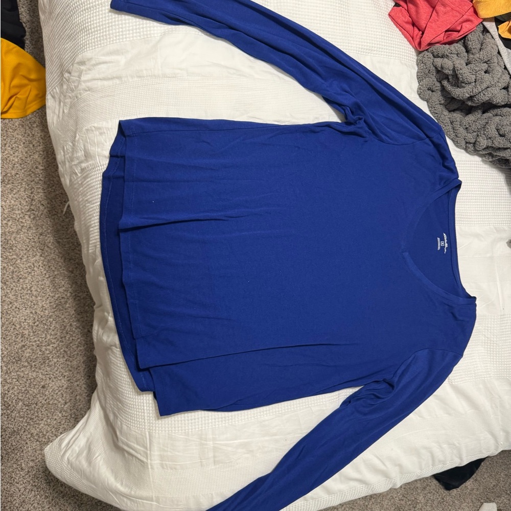 Eddie Bauer Women’s Royal Blue Long Sleeve Tee